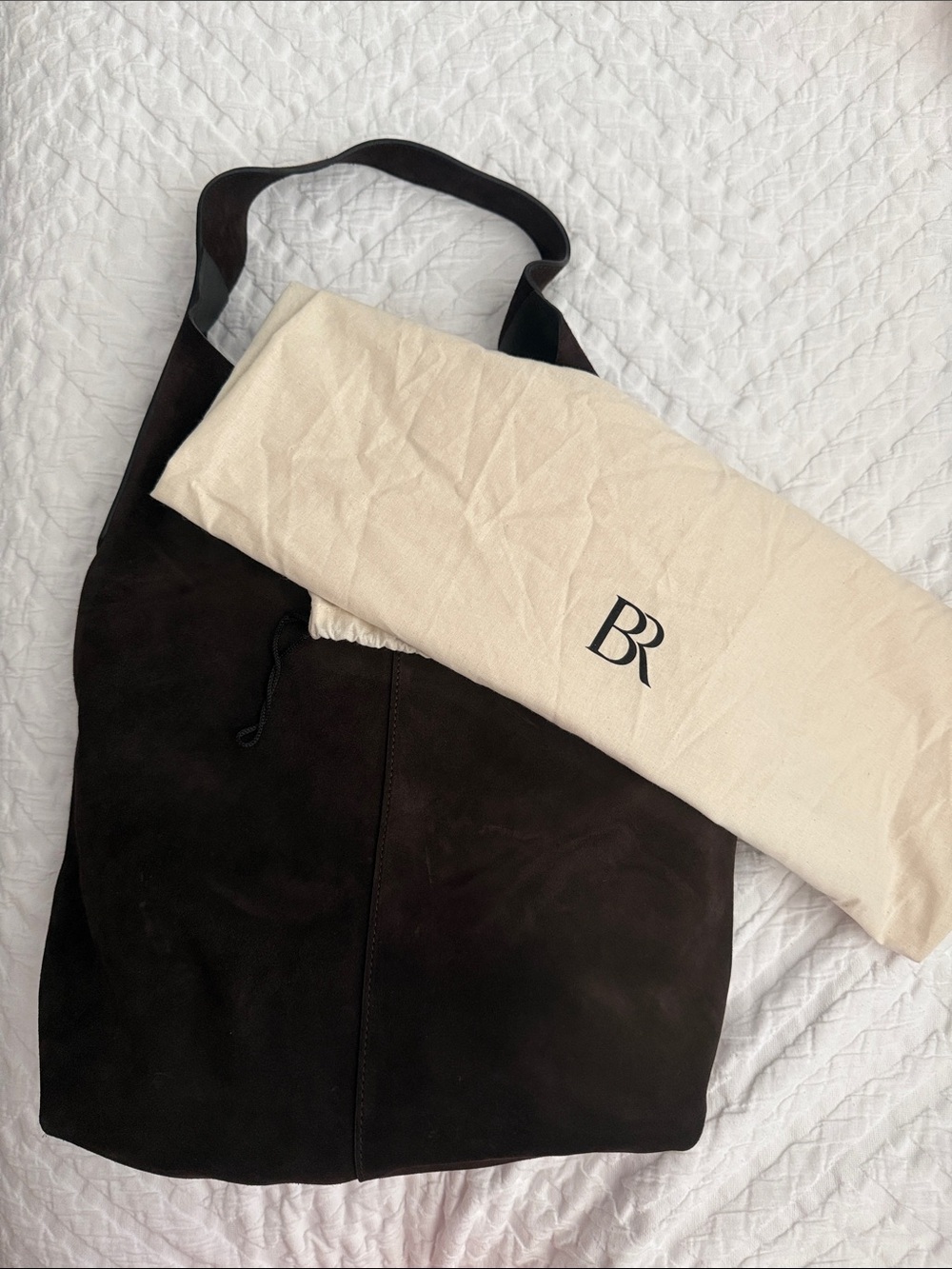 Banana Republic Dark Brown Suede Shoulder Bag